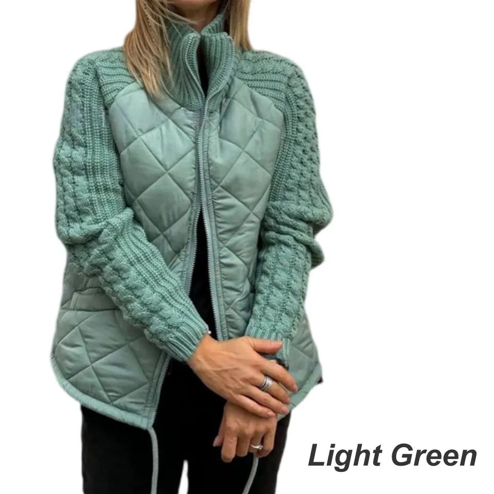 Corisanna | Warm Quilted Knit Sleeve Jacket