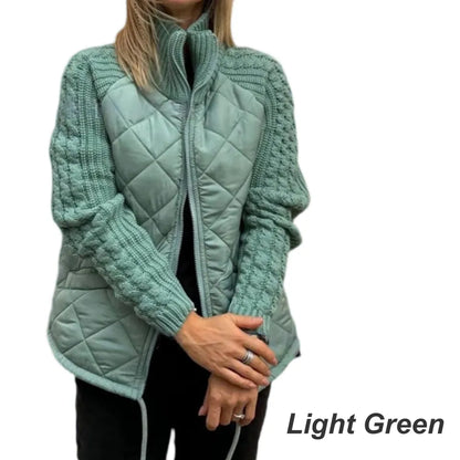 Corisanna | Warm Quilted Knit Sleeve Jacket