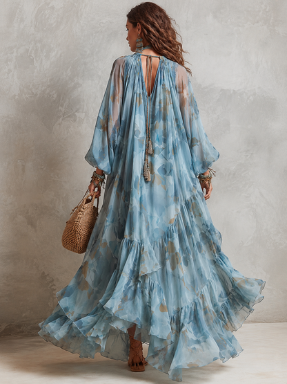 Oceane | Elegant Sheer Beach Maxi Dress