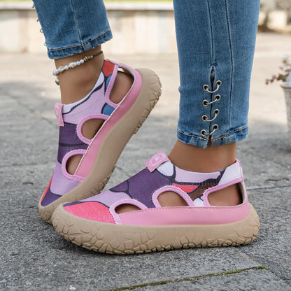 Elvara | Cushioned Cutout Walking Shoes