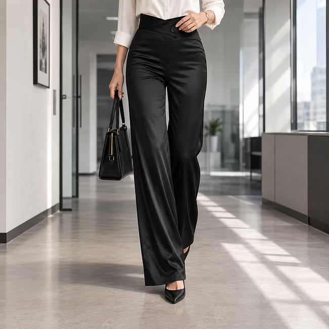 Beline | Tailored High Waist Palazzo Trousers