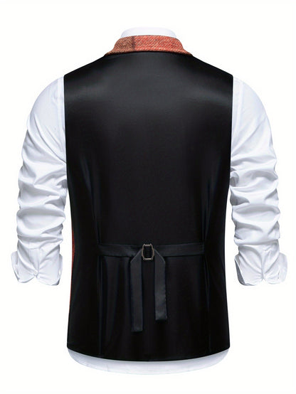 Garran | Patchwork Button Front Waistcoat