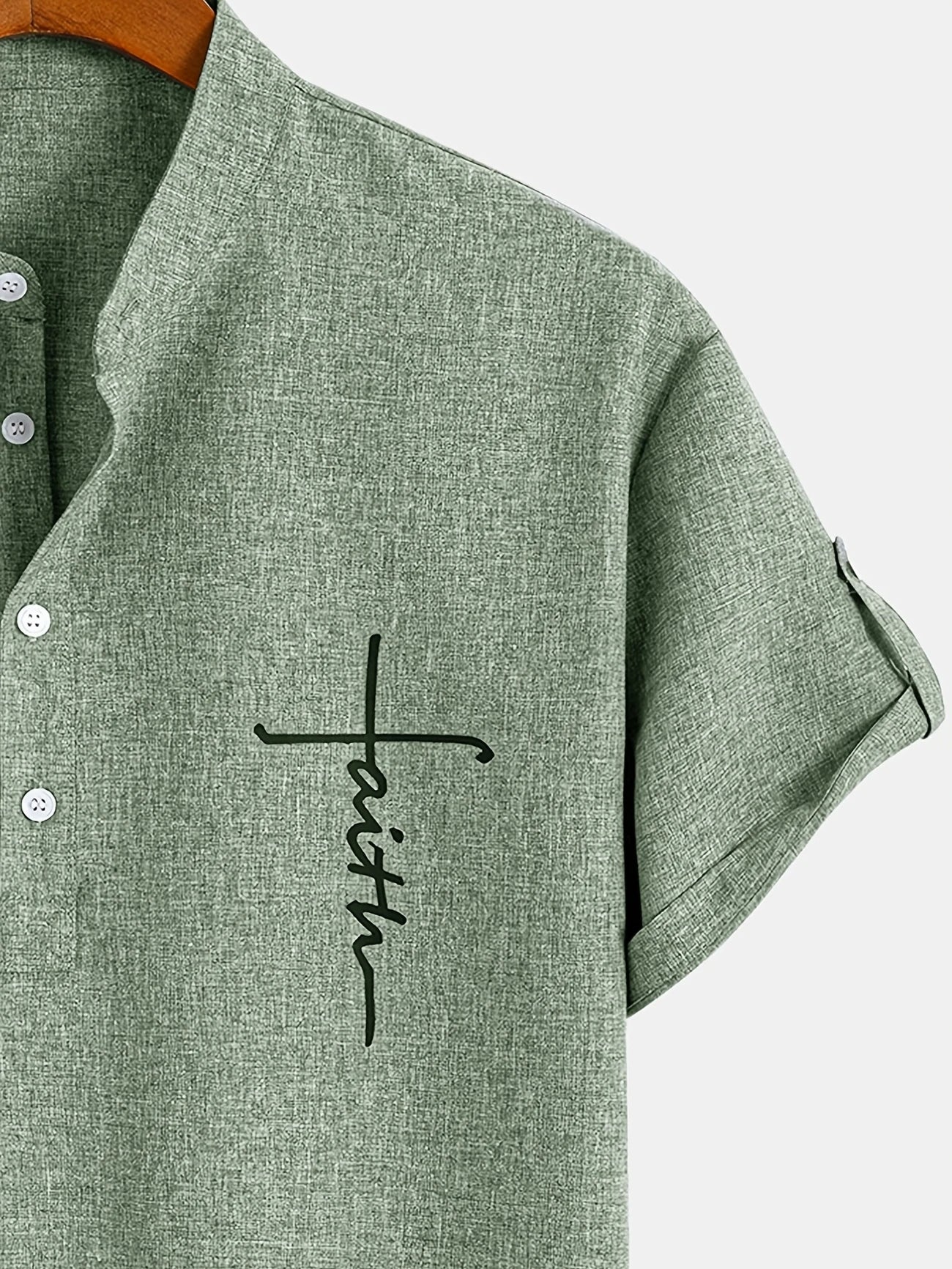 Tavrion | Henley Collar Casual Summer Shirt