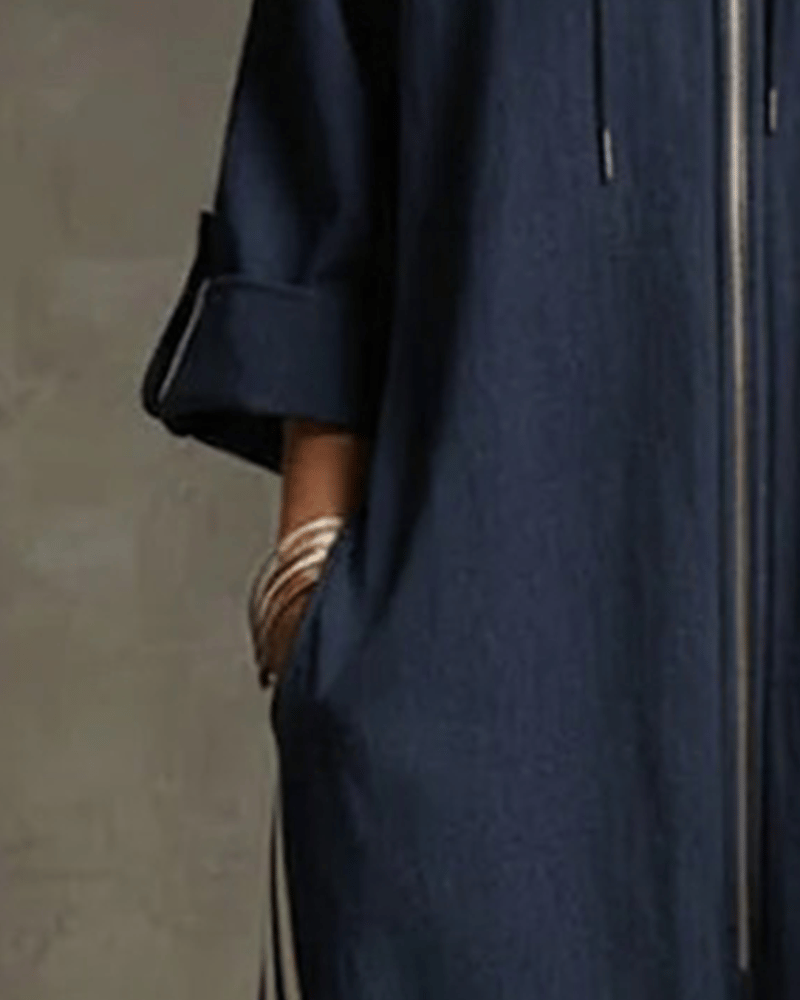Zylarenne | Zip Front Oversized Jumpsuit
