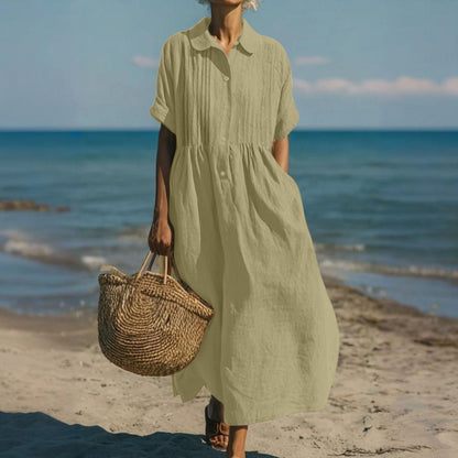 Zephlora | Relaxed Beachside Shirt Dress