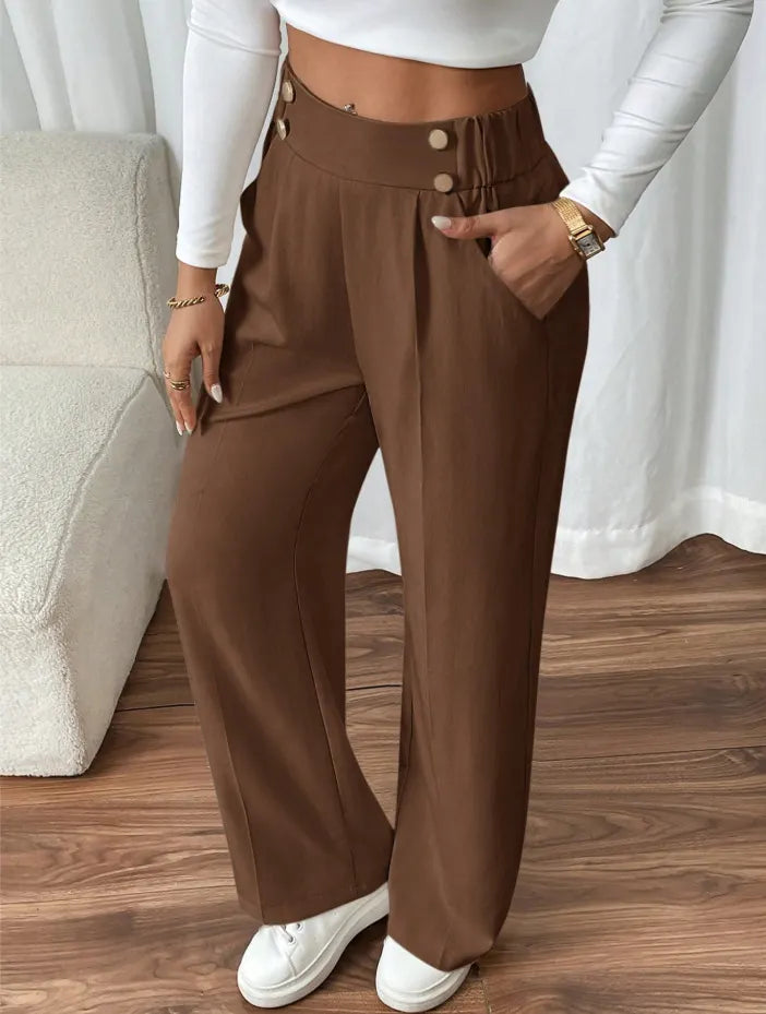Vianne | Flattering High Waist Wide Leg Pants