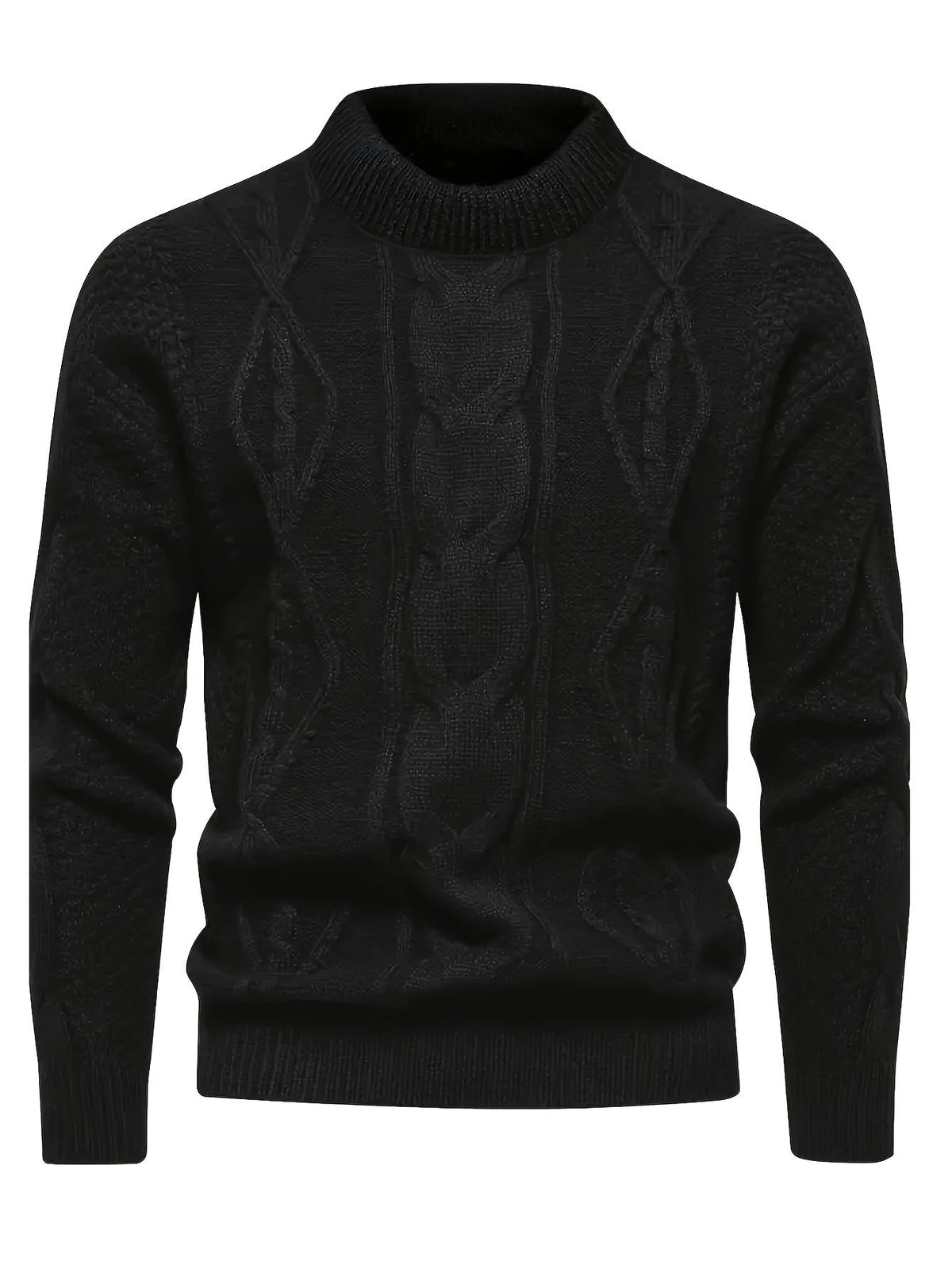 Gannon | Classic Mock Neck Knit Sweater