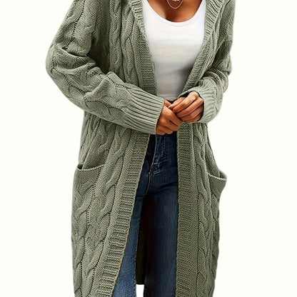 Junivelle | Cable Knit Longline Cardigan