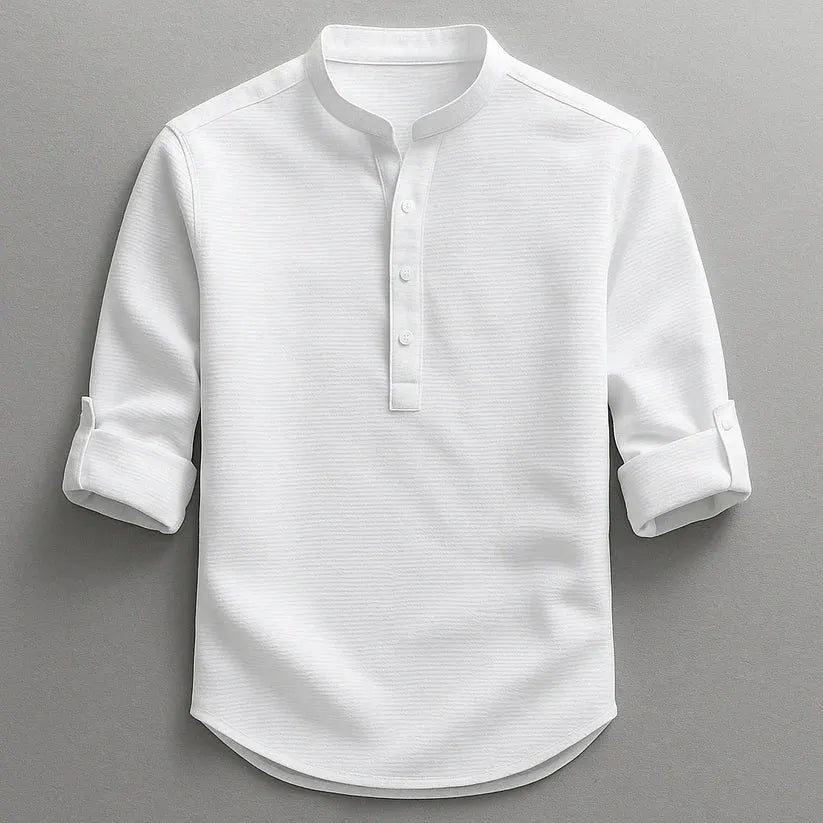 Kendrick | Waffle Knit Henley Shirt
