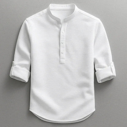 Kendrick | Waffle Knit Henley Shirt
