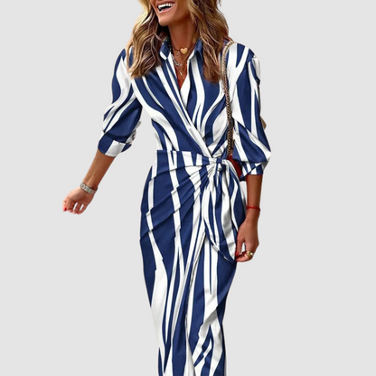 Willamina | Bold Stripe Shirt Dress
