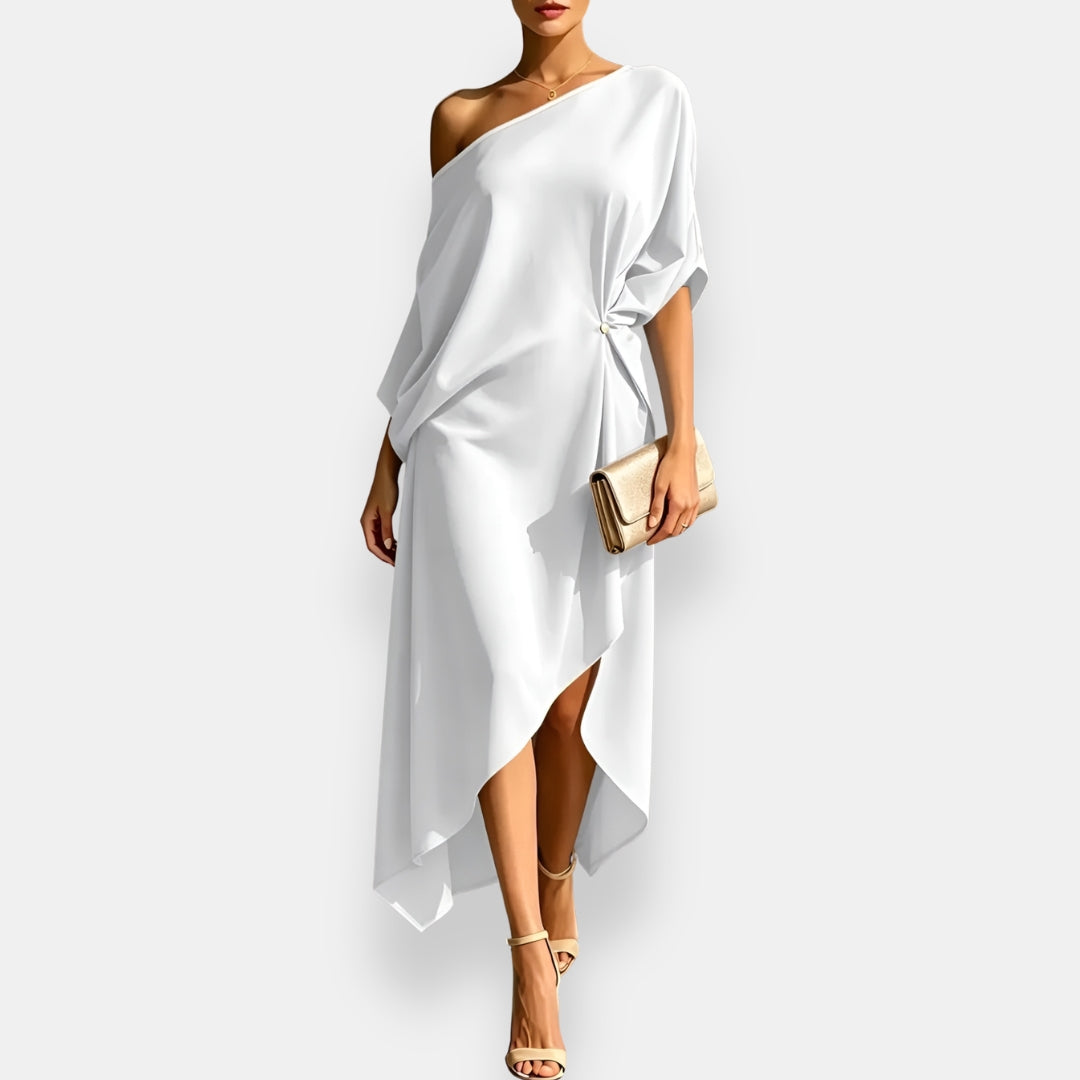 Theodosia | Ruched Side Cocktail Dress