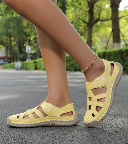 Zorabelle | Cutout Hook and Loop Walking Sandals