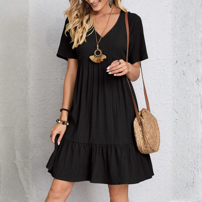 Alina | Ruffled Hem Summer Dress