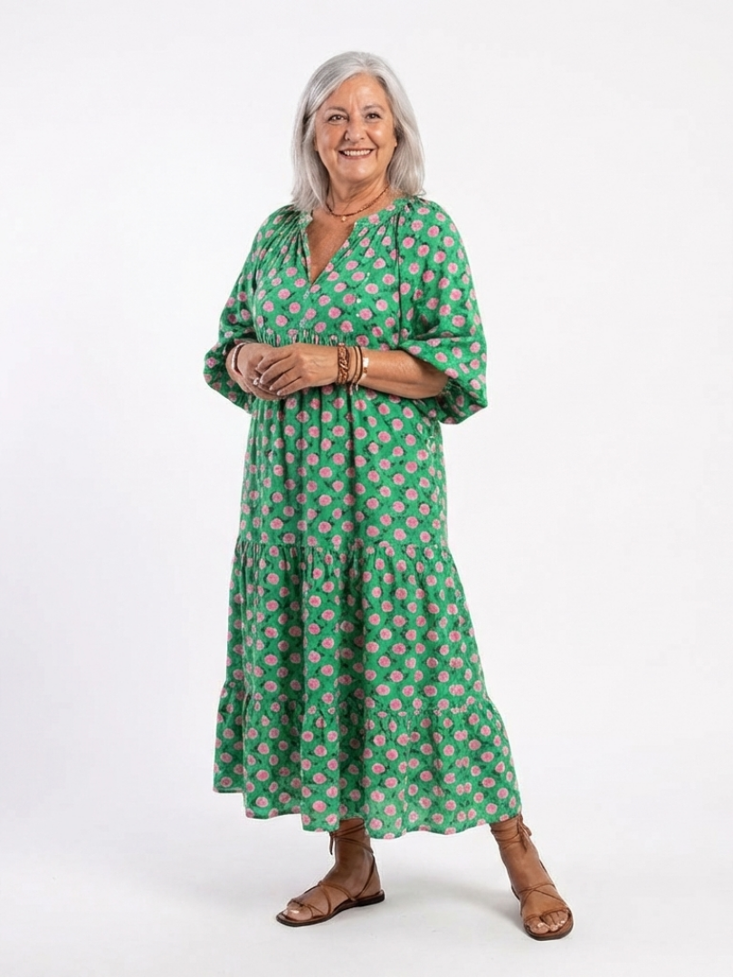 Xylia | Floral Boho Maxi Dress