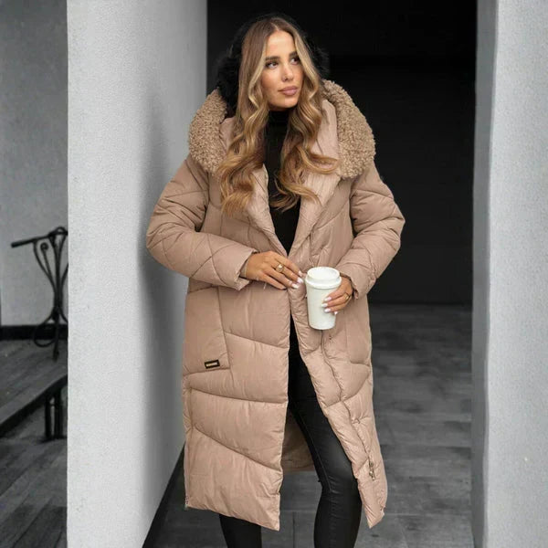 Ysolde | Faux Fur Hooded Puffer Coat