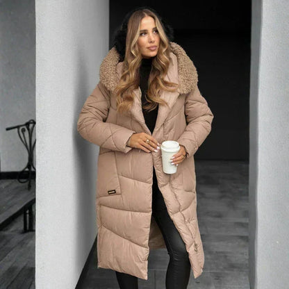 Ysolde | Faux Fur Hooded Puffer Coat