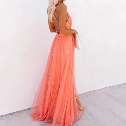 Mirellisse | Backless Flowing Maxi Dress