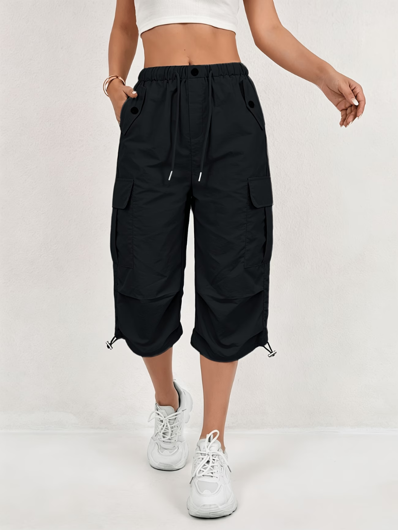 Monroe | Comfort Fit Cargo Capri Trousers