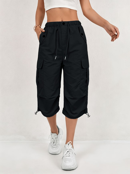 Monroe | Comfort Fit Cargo Capri Trousers