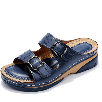 Lysoria | Double Buckle Comfort Sandals
