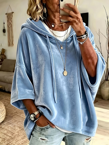Delyra | Relaxed Oversized Hooded Sweatshirt