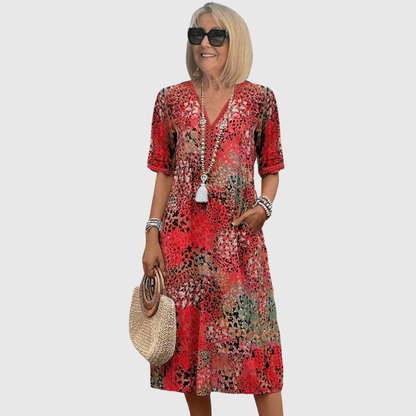 Thessavine | Casual Floral Tunic Dress