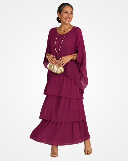 Xyloria | Flowing Tiered Maxi Dress