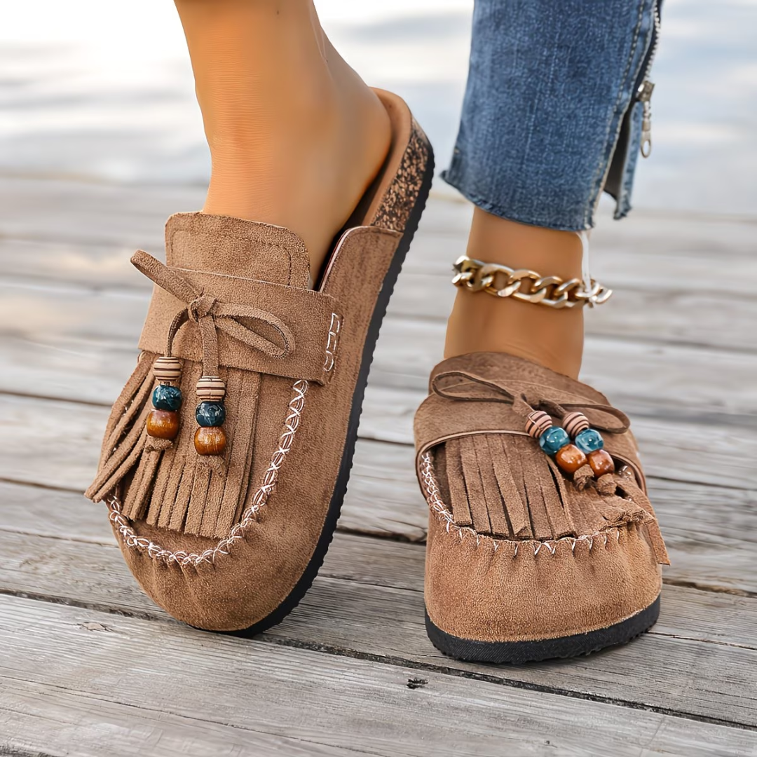 Norvica | Tassel Detail Casual Mule Loafers