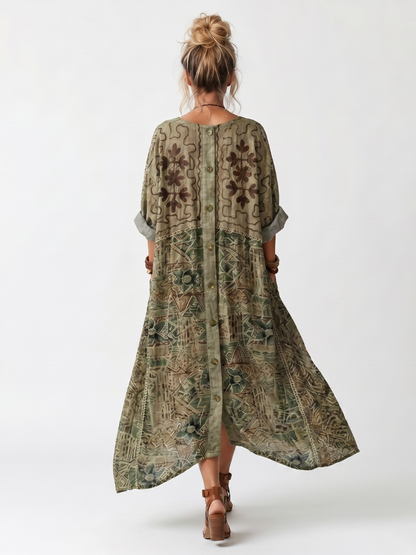 Dorevina | Vintage Inspired Boho Maxi Dress