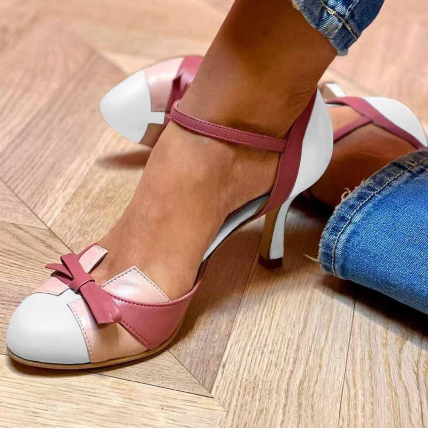 Mirella | Bow Detail Mary Jane Heels