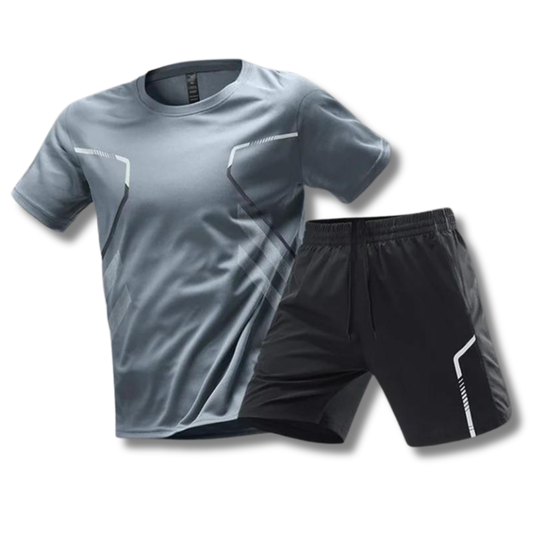 Leofric | Performance Training T Shirt And Shorts Set
