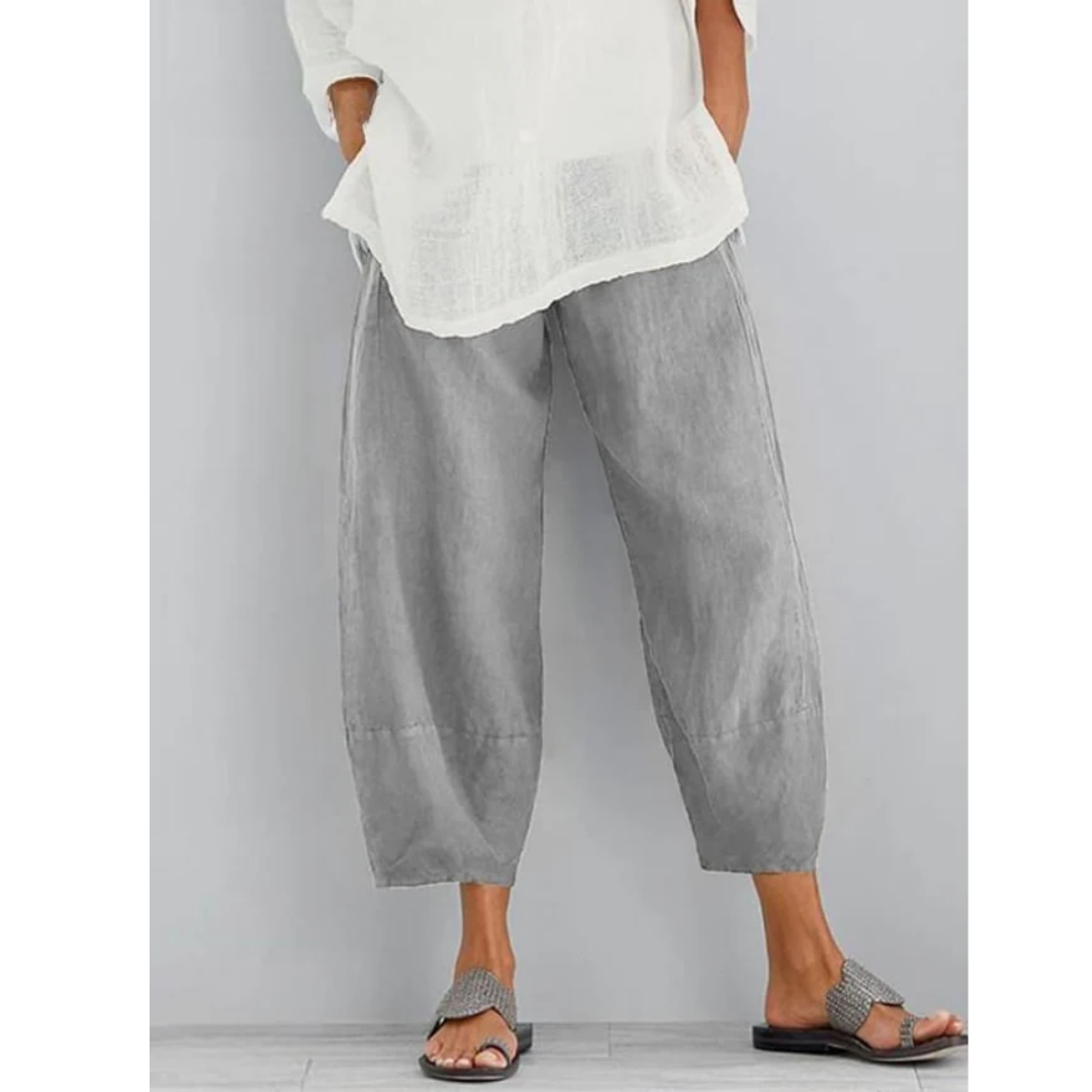 Oriana | Soft Drape Cropped Trousers