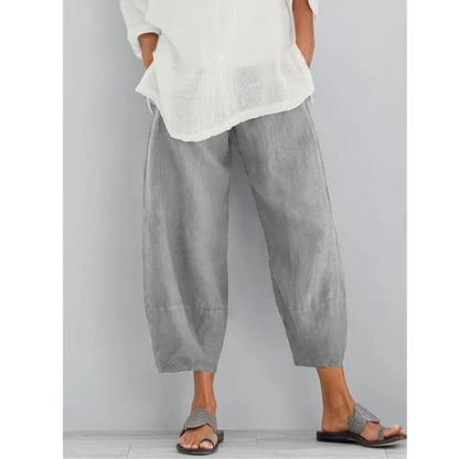 Oriana | Soft Drape Cropped Trousers