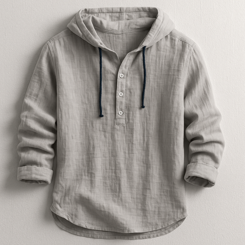 Daxton | Lightweight Long Sleeve Hooded Shirt