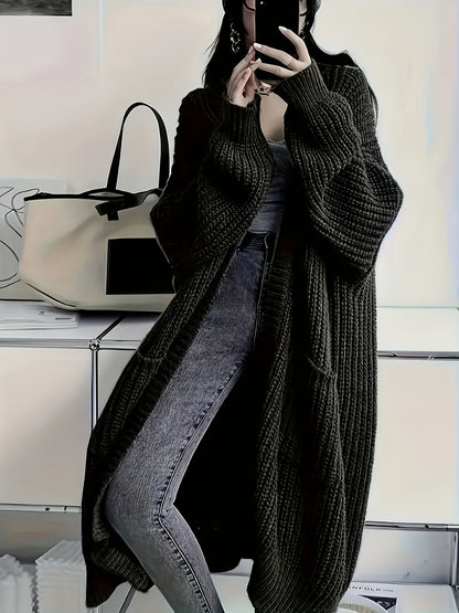 Iolanthe | Textured Pocket Long Cardigan