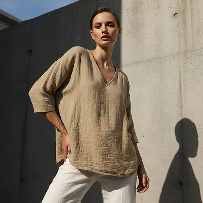 Elovyn | V Neck Casual Blouse
