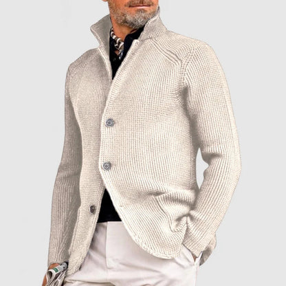 Jenson | Refined High Collar Knit Blazer