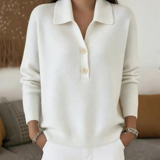 Arianell | Soft Collared Knit Sweater