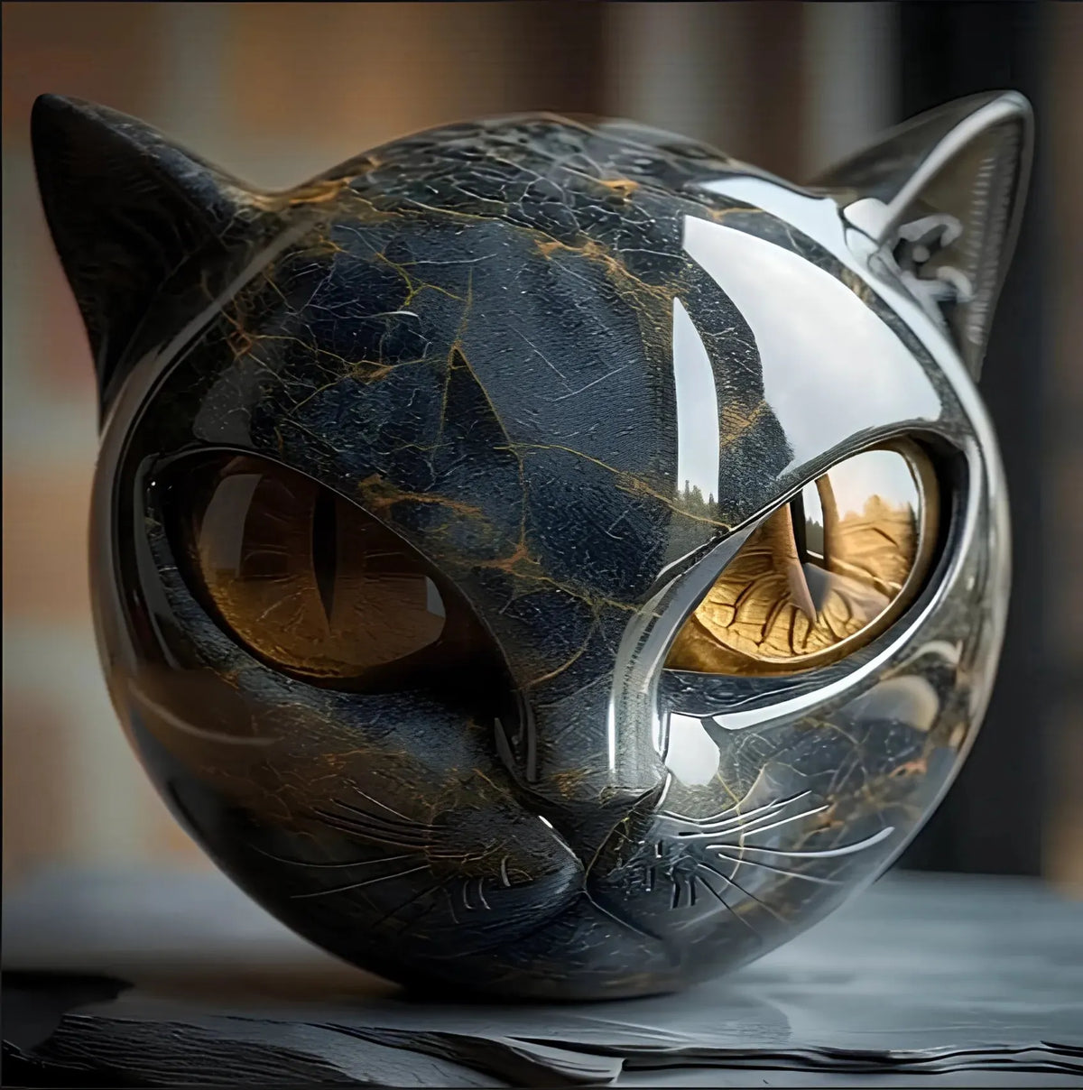 Pavielle | Elegant Cat Face Ornament