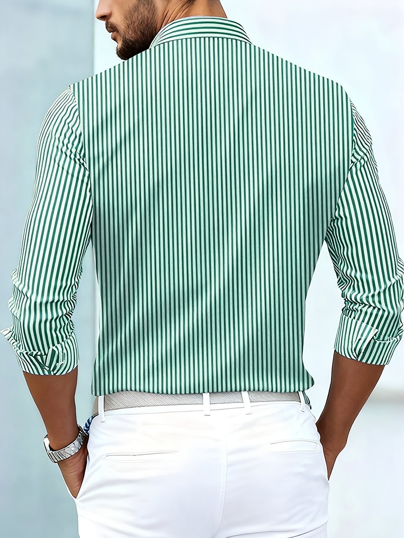 Hartwell | Refined Long Sleeve Stripe Shirt
