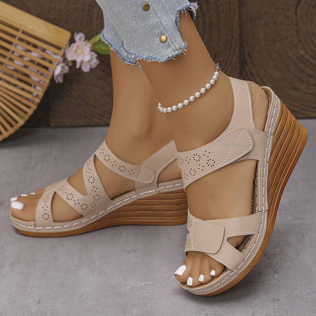 Talvera | Adjustable Wedge Sandals