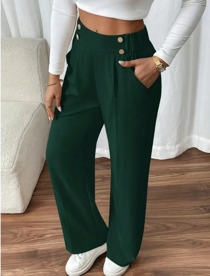 Vianne | Flattering High Waist Wide Leg Pants