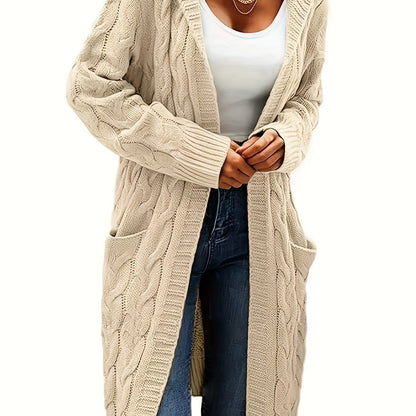 Junivelle | Cable Knit Longline Cardigan