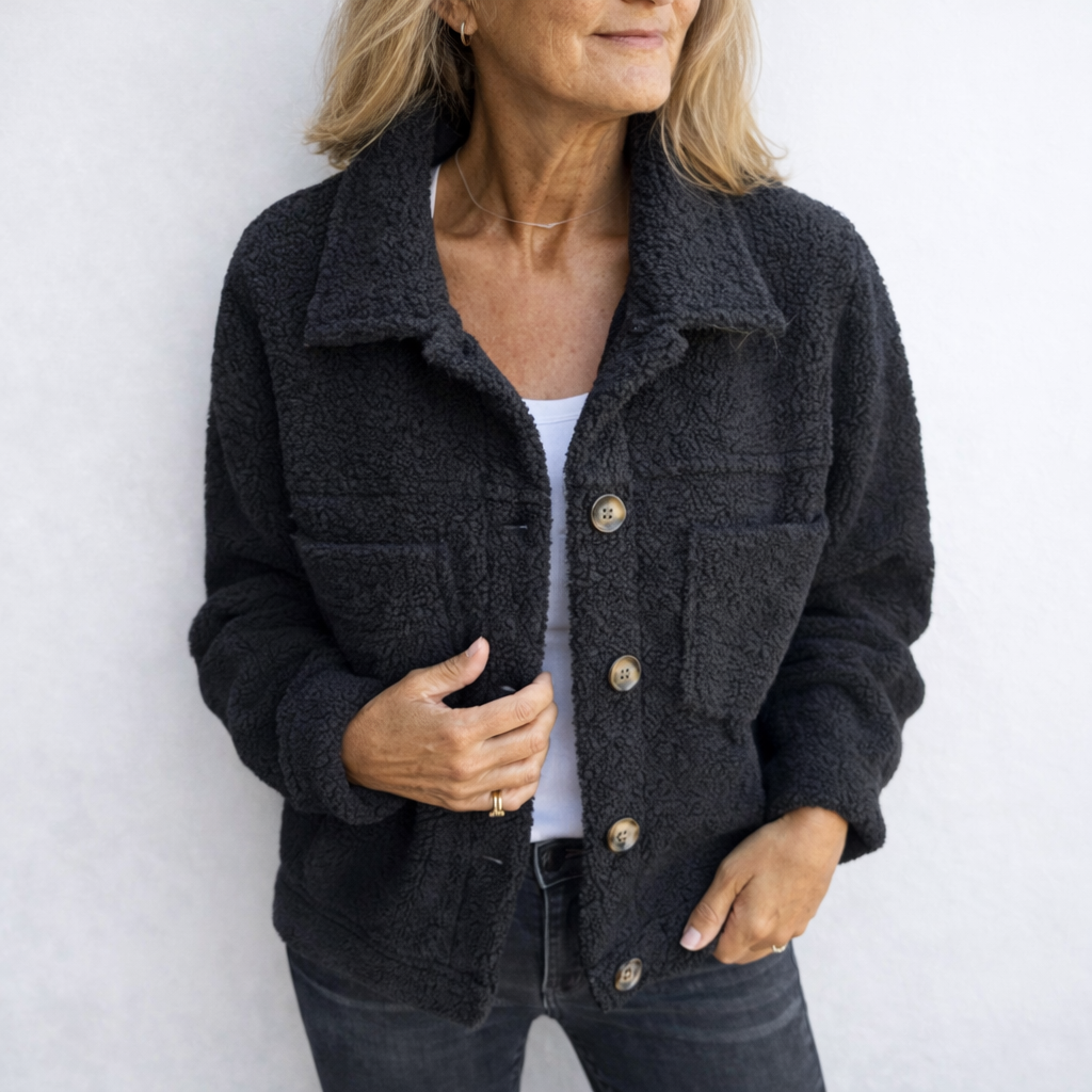 Una | Plush Pocket Teddy Jacket