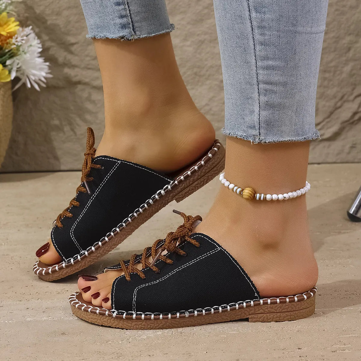 Brialise | Open Toe Casual Mule Sandals