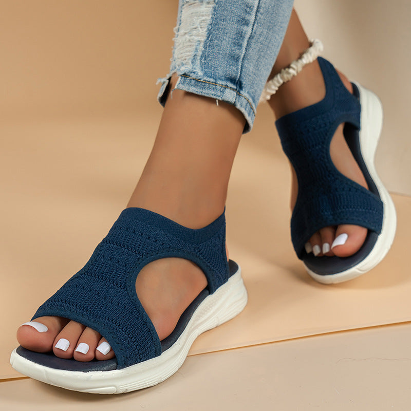 Kinsley | Woven Cut Out Comfort Sandals