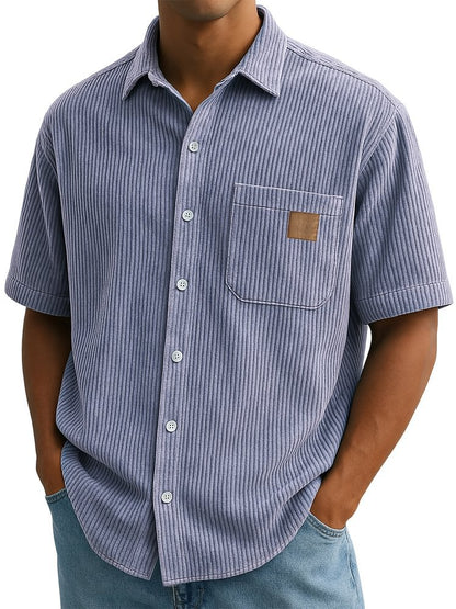 Bastien | Textured Knit Button Shirt