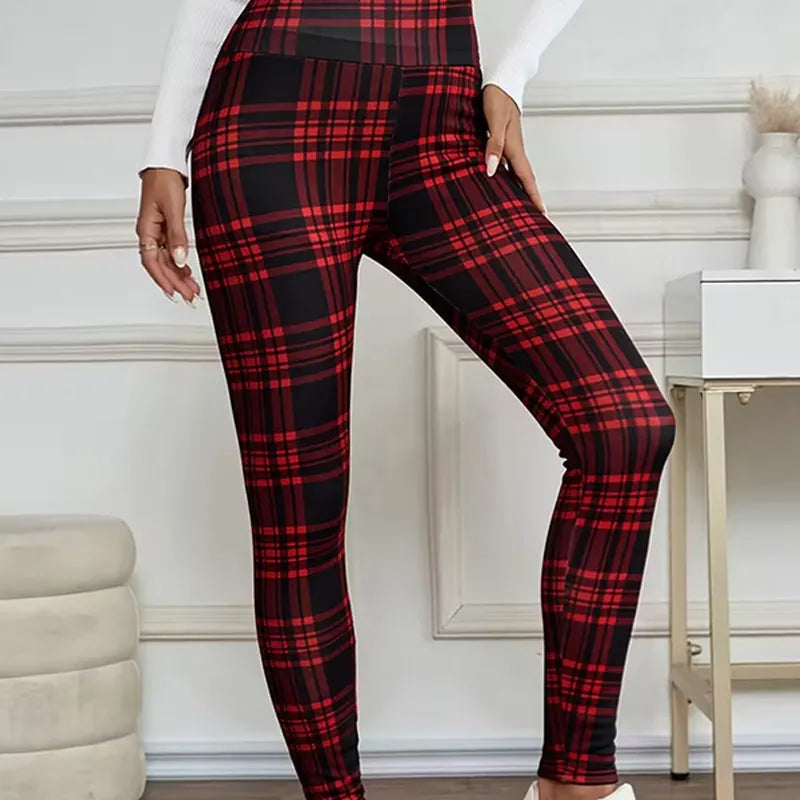 Ginevera | High Waist Plaid Leggings