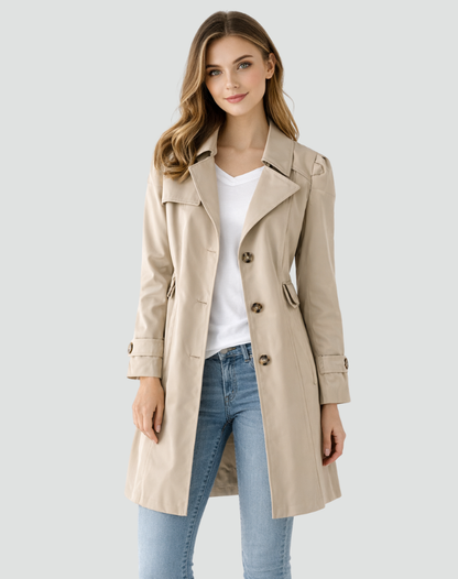 Averette | Classic Single Breasted Trench Coat